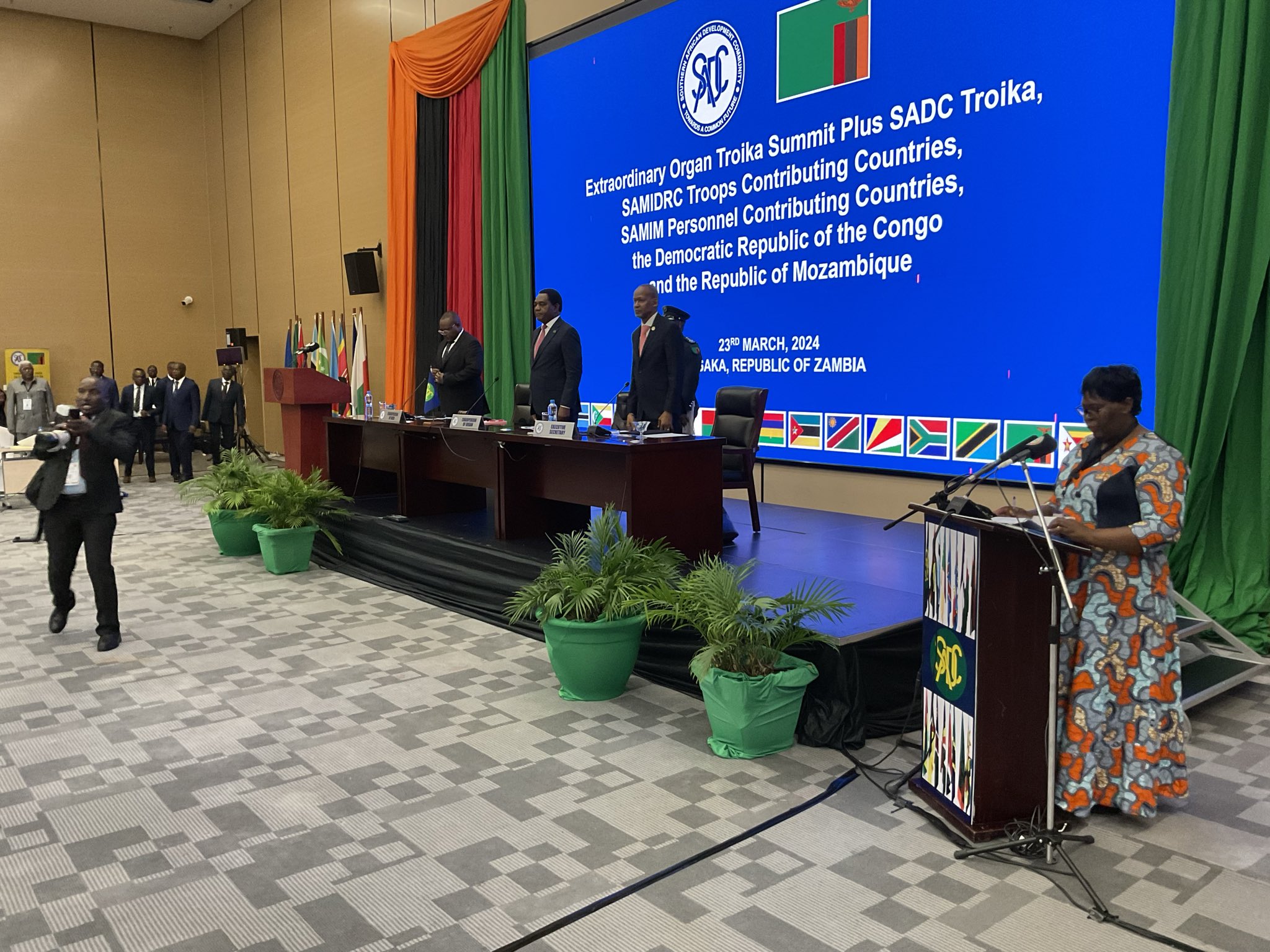Read more about the article SADC troika SUMMIT opens in Lusaka, as President Hichilema calls for regional peace