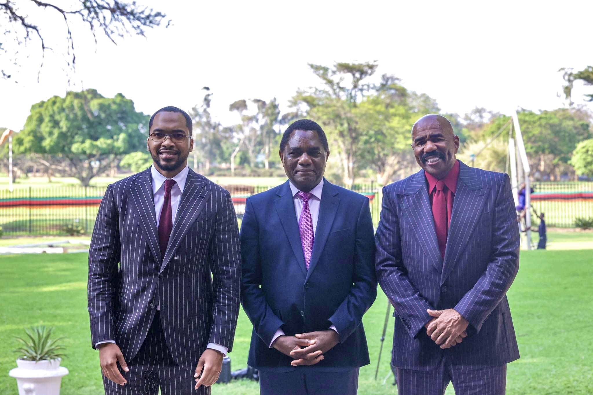 Read more about the article President Hichilema hosts Steve Harvey 