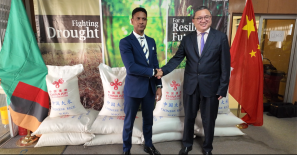 Read more about the article CHINESE GOVERNMENT DONATES RICE TO ZAMBIA WORTH 1,870 METRIC TONNES